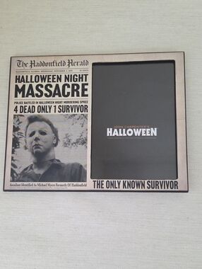 Michael Myers Halloween Newspaper Frame